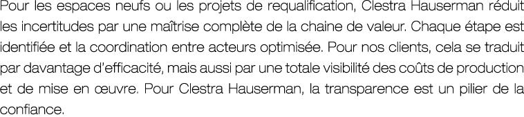 Pour les espaces neufs ou les projets de requalification, Clestra Hauserman r duit les incertitudes par une ma trise ...